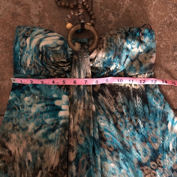 R&M Richards strapless beaded dress petite small - Picture 6 of 8